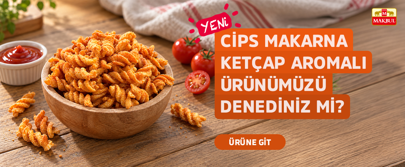 Ketçap Aromalı Makarna Cipsi