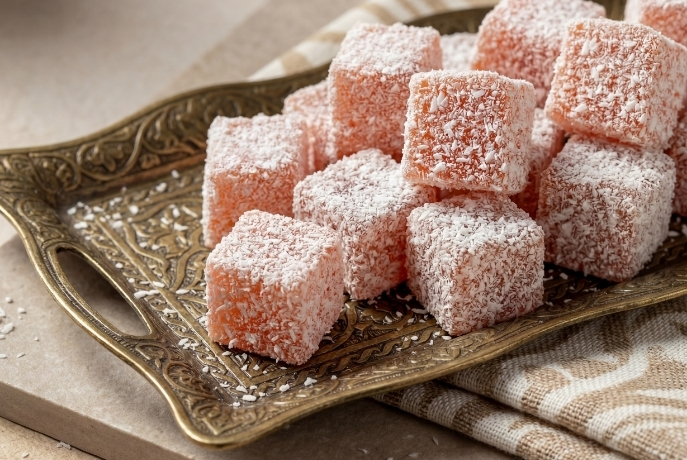 Lokum Safran Hindistan Cevizli