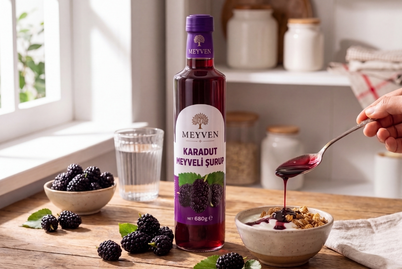 Karadut Meyveli Şurup 680 G