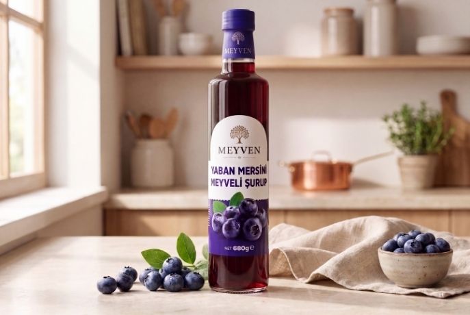 Yaban Mersinli Meyveli Şurup 680 G