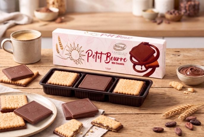 Sütlü Çikolata Kaplı Petit Beurre Bisküvi 