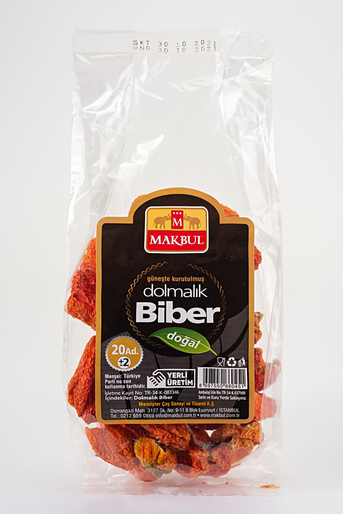 Dolmalık Biber Kurusu