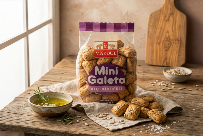 Ay Çekirdekli Mini Galeta 200 g